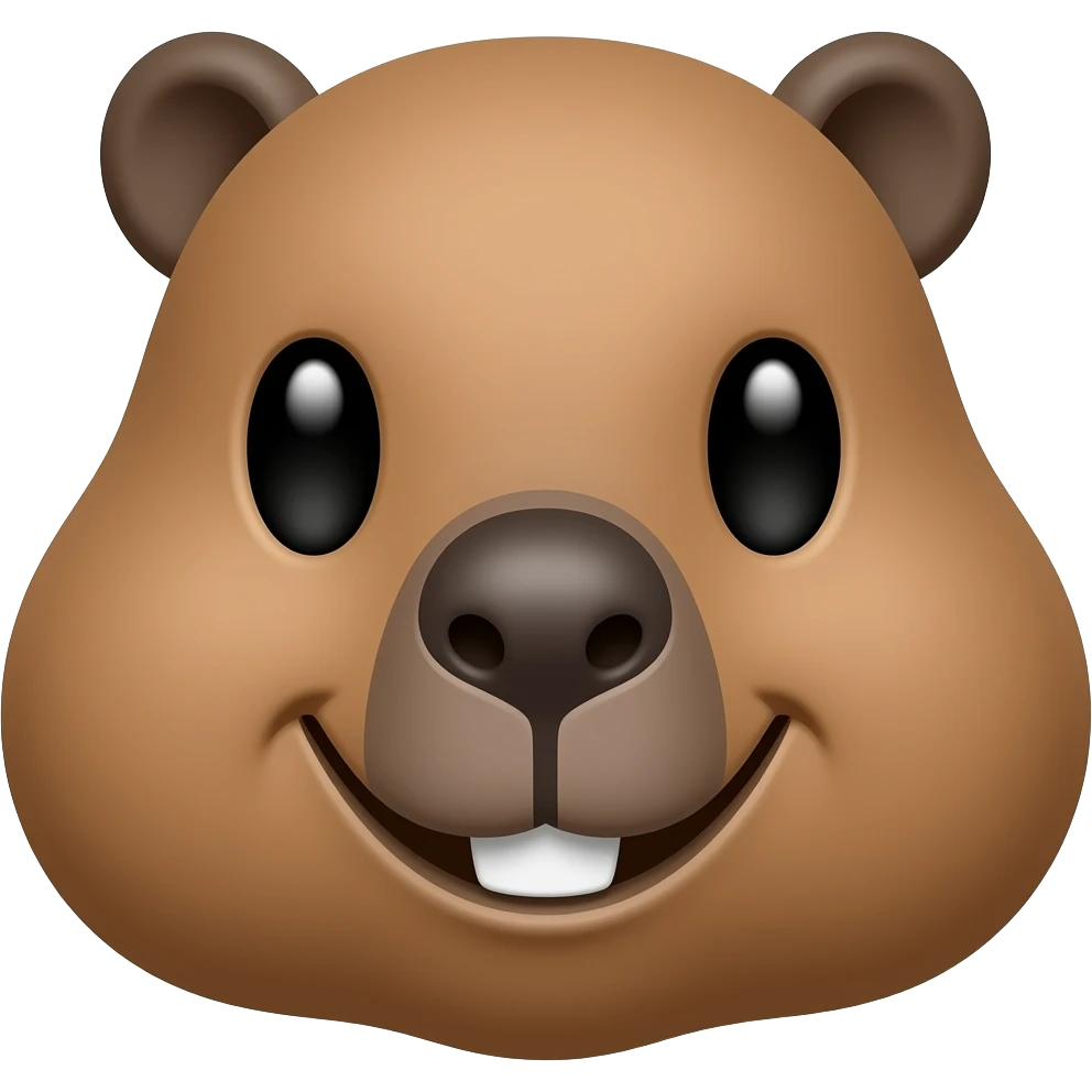 Haz un emoji de un capibara emoji