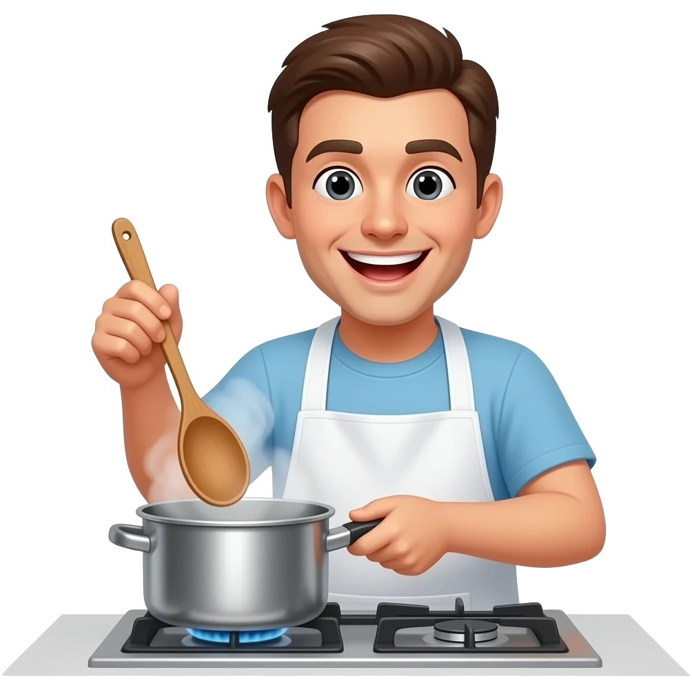Laughing cooking p emoji