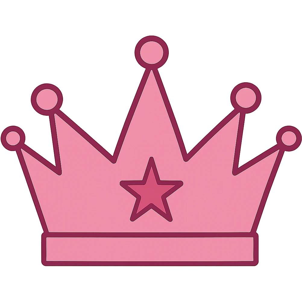 pink crown emoji