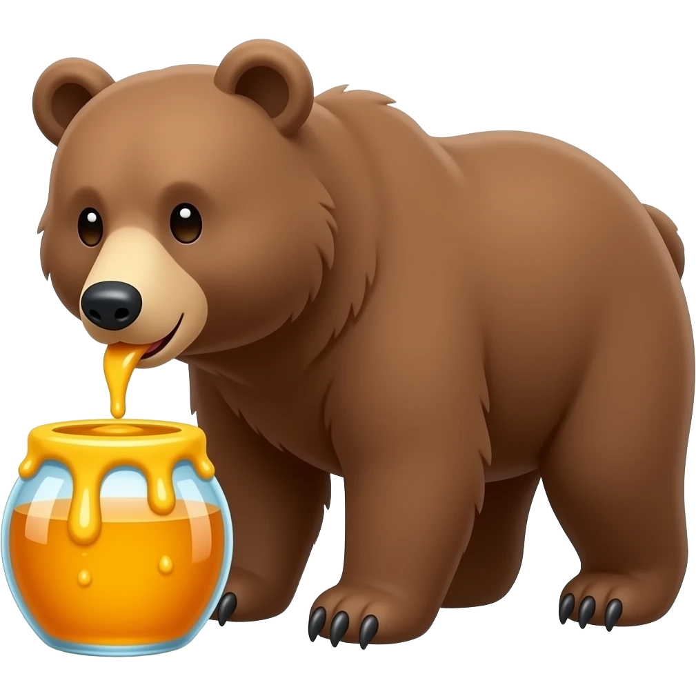 bear lick MMM emoji