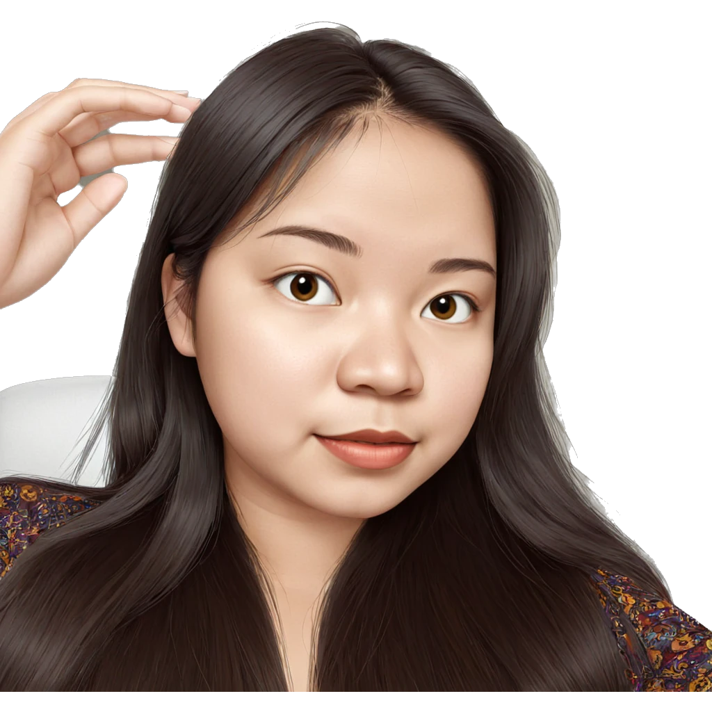 realistic portrait of girl emoji