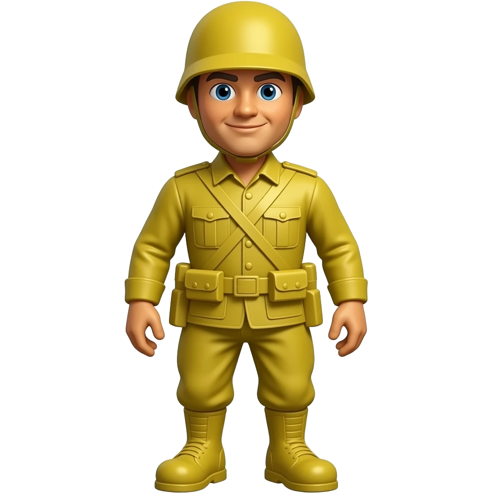 Yellow toy soldier emoji