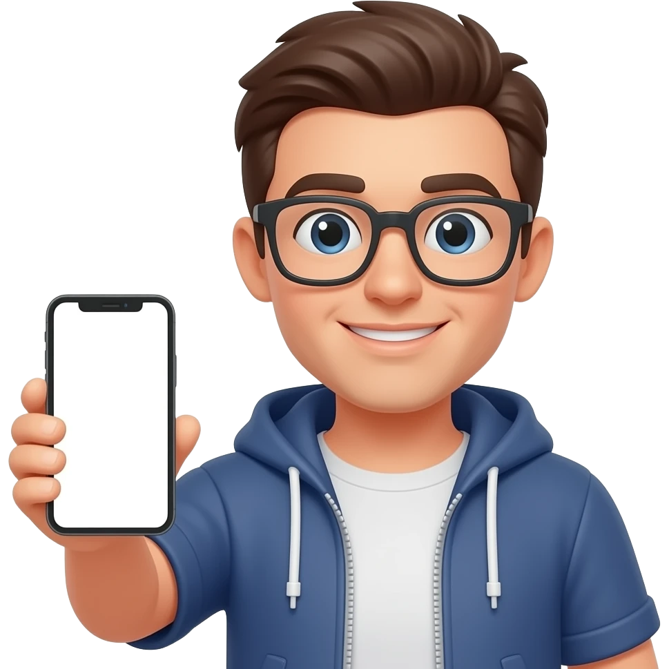 instagram content creator: holding a smartphone emoji