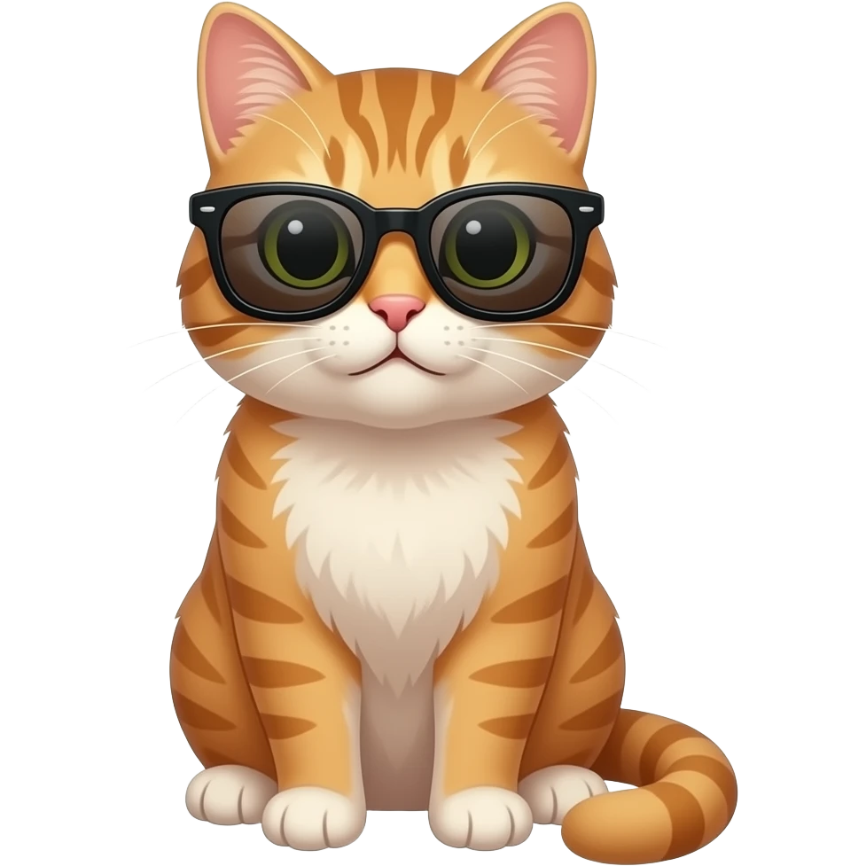Cat wearing sunglasses emoji