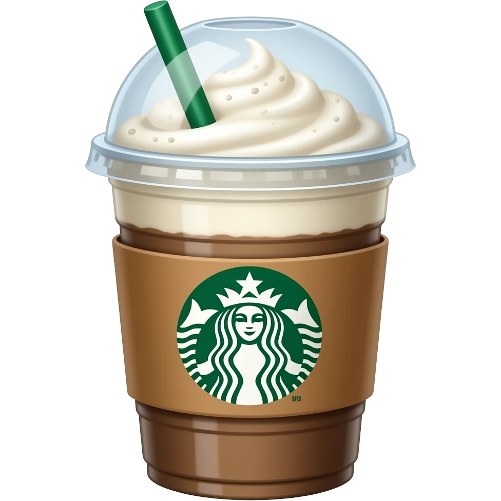 create starbucks hot latte in to go cup with lid emoji