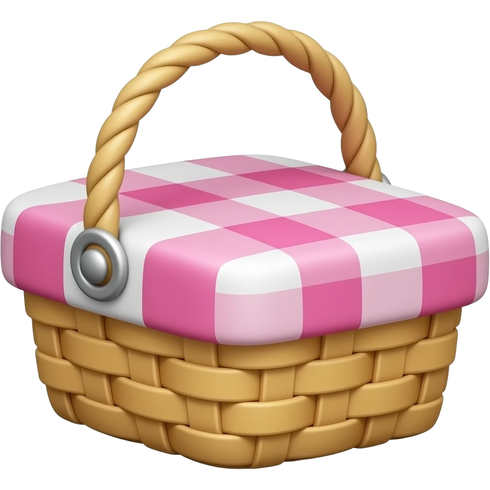 Pink Picnic basket emoji