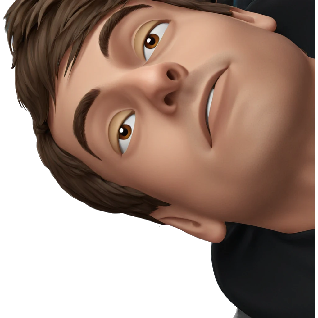 brown haired boy portrait emoji