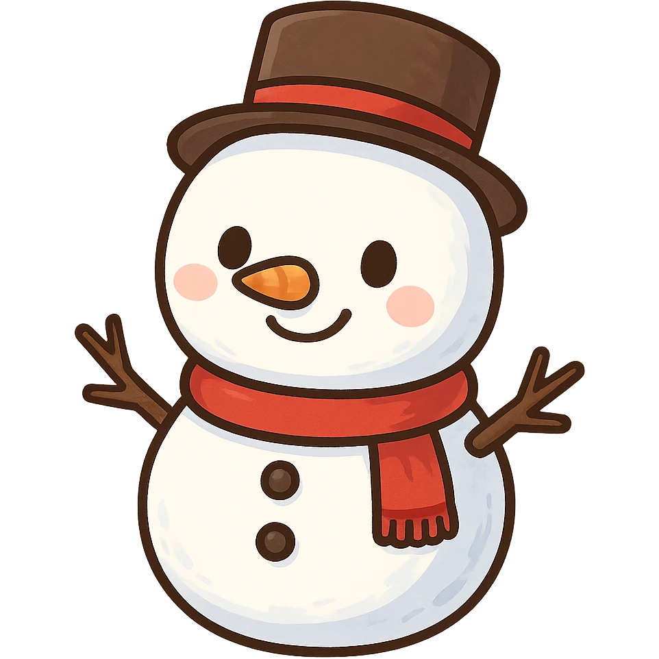 snowman remove background emoji