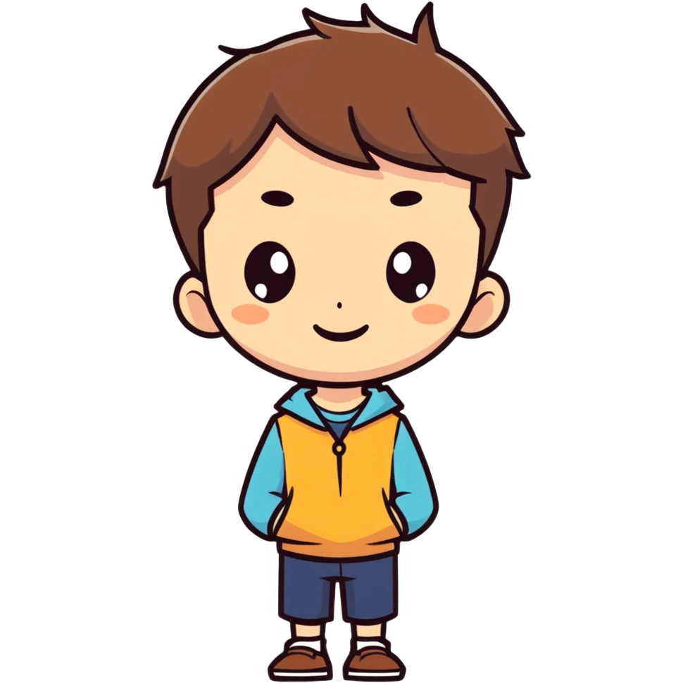boy with short brown hair emoji
