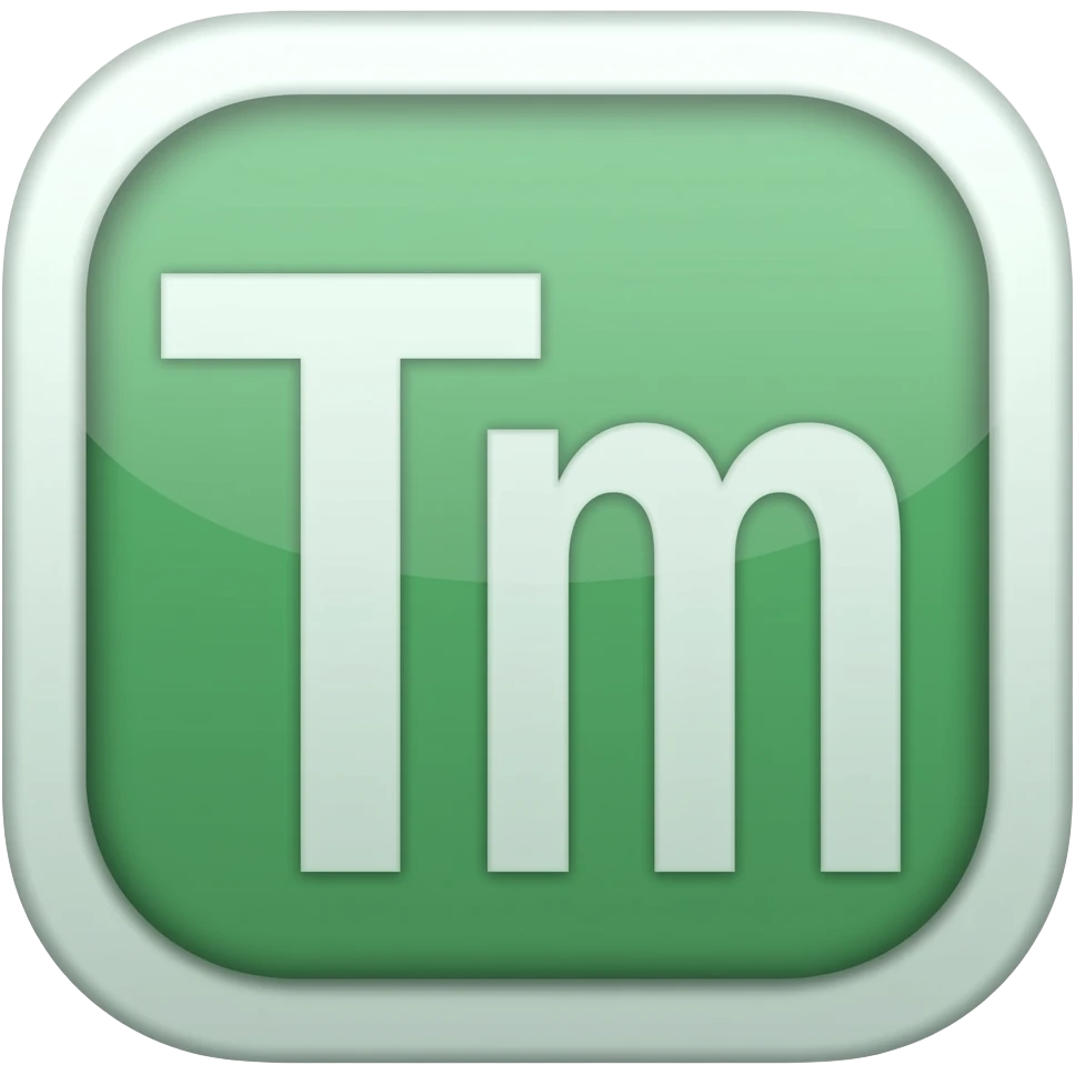 O novo nome deve ser VCtv Tm, e tu deves melhorar a logo, deve ser parecido com a logo inicial, e deve ser verde. Tm(o símbolo) emoji