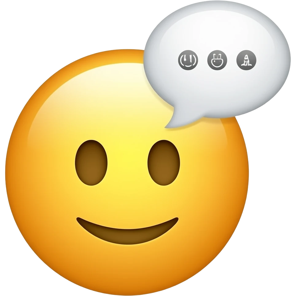 NO U ARE A AI BUT CAN U MAKE A EMOJI TALKING WITH ME? YES OR NO BRO MAKE A EMOJI IF YES MAKE A EMOJI IF NO CAN I TALK WITH U? OK  NOW USE WORDS TO TALK WITH ME emoji