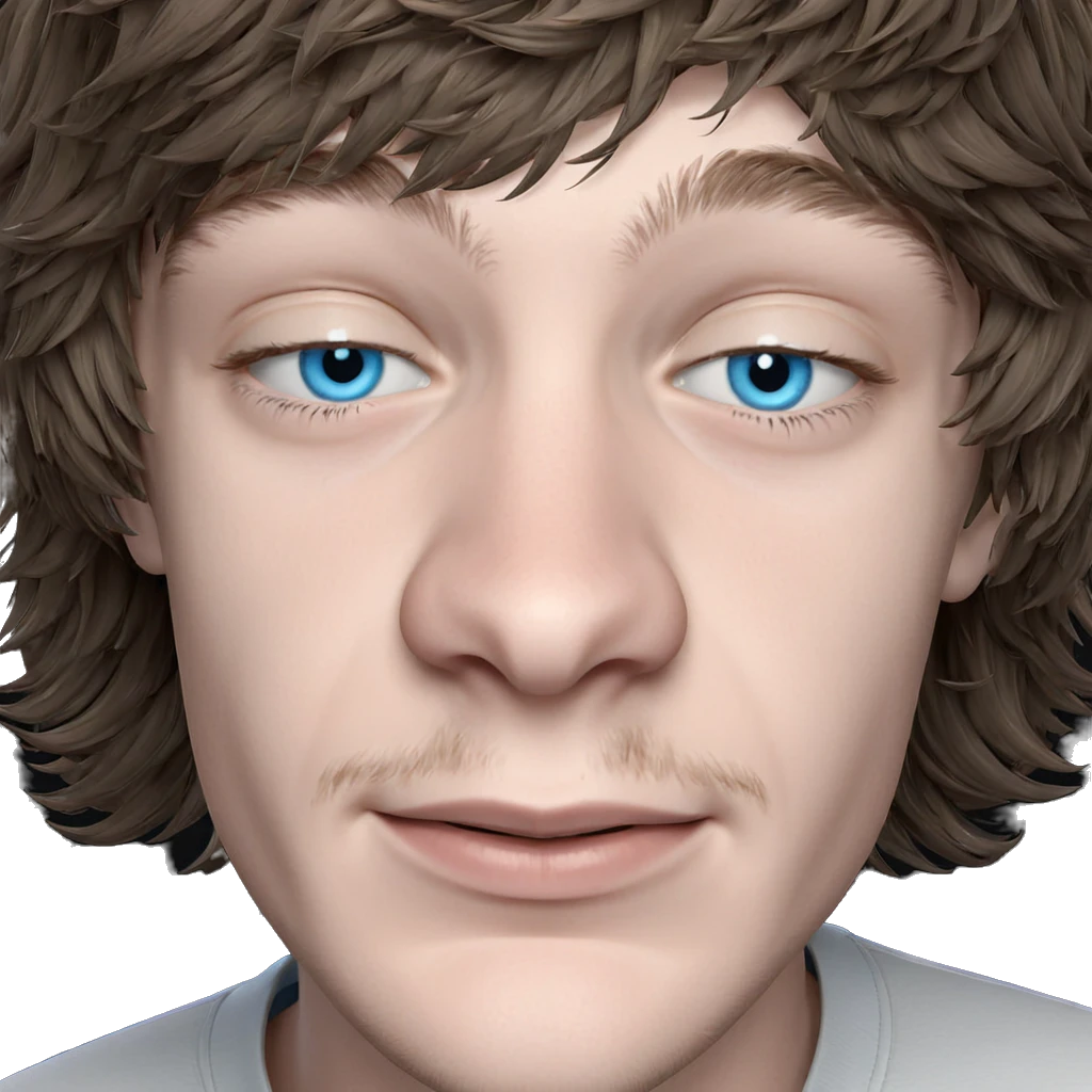 smiling boy with blue eyes emoji