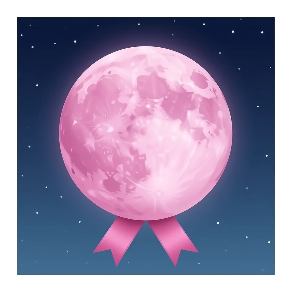 Pinker mond mit schleife emoji
