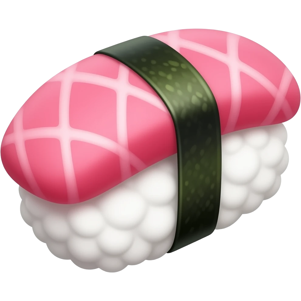 Cool Pink aesthetic sushi emoji