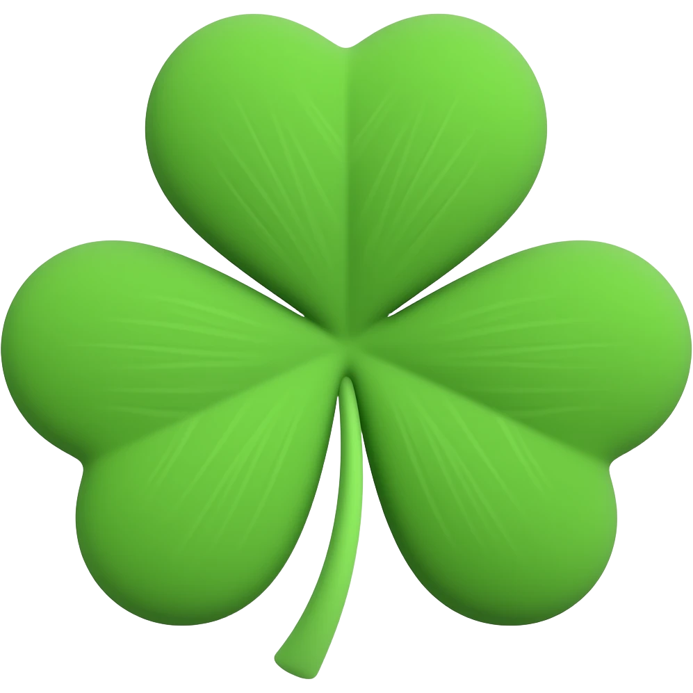 Trébol de cinco hojas emoji