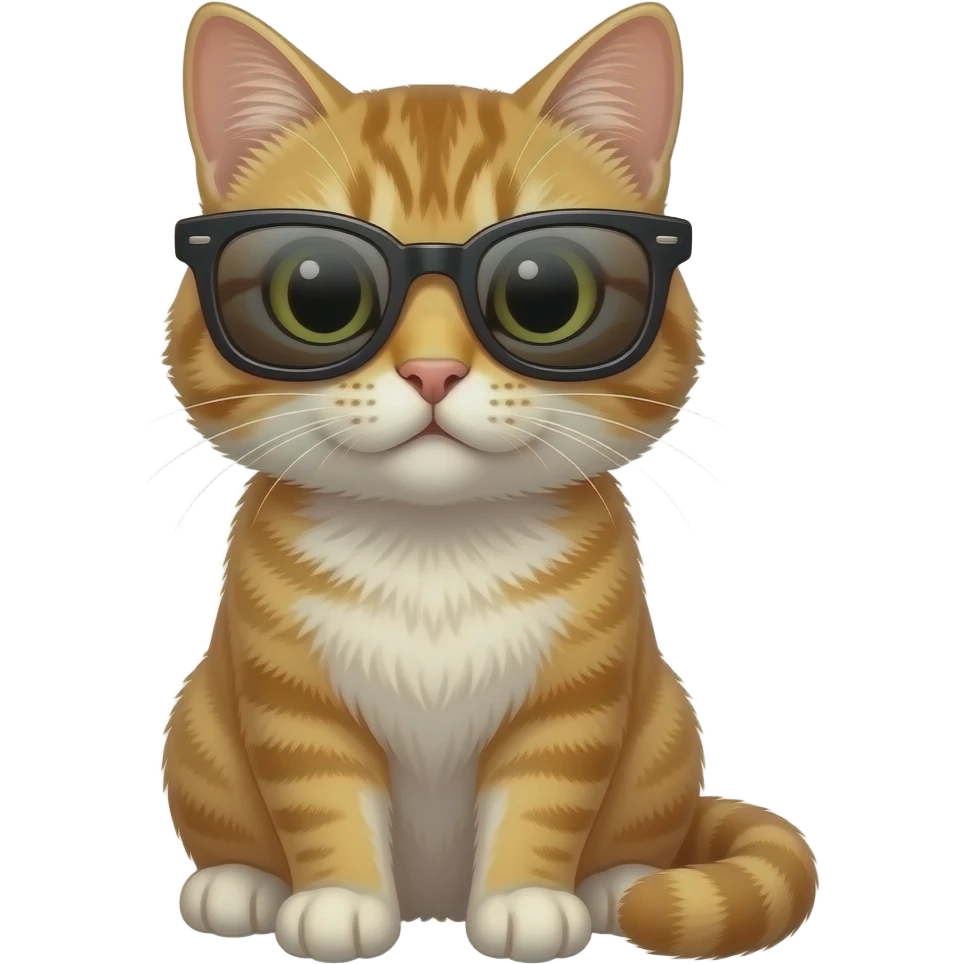 Cat wearing sunglasses emoji
