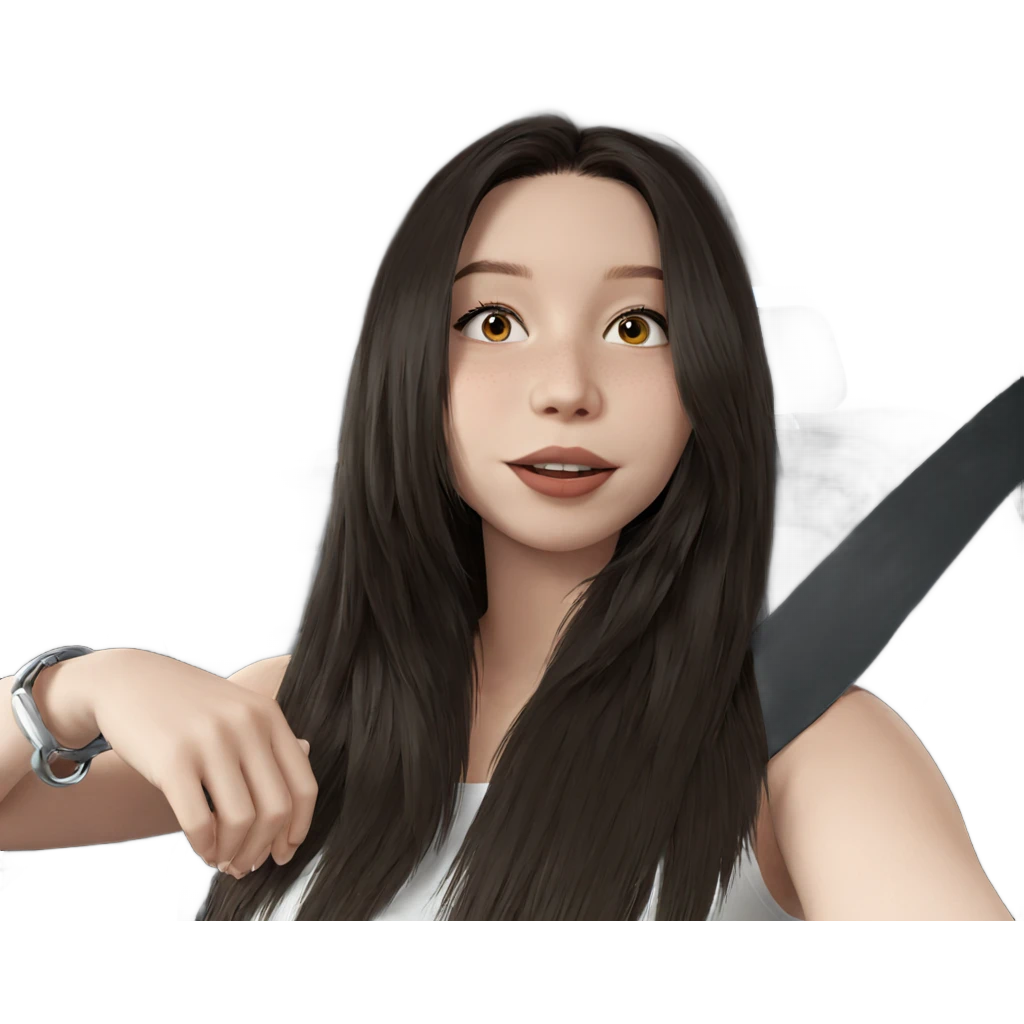 girl in car interior emoji