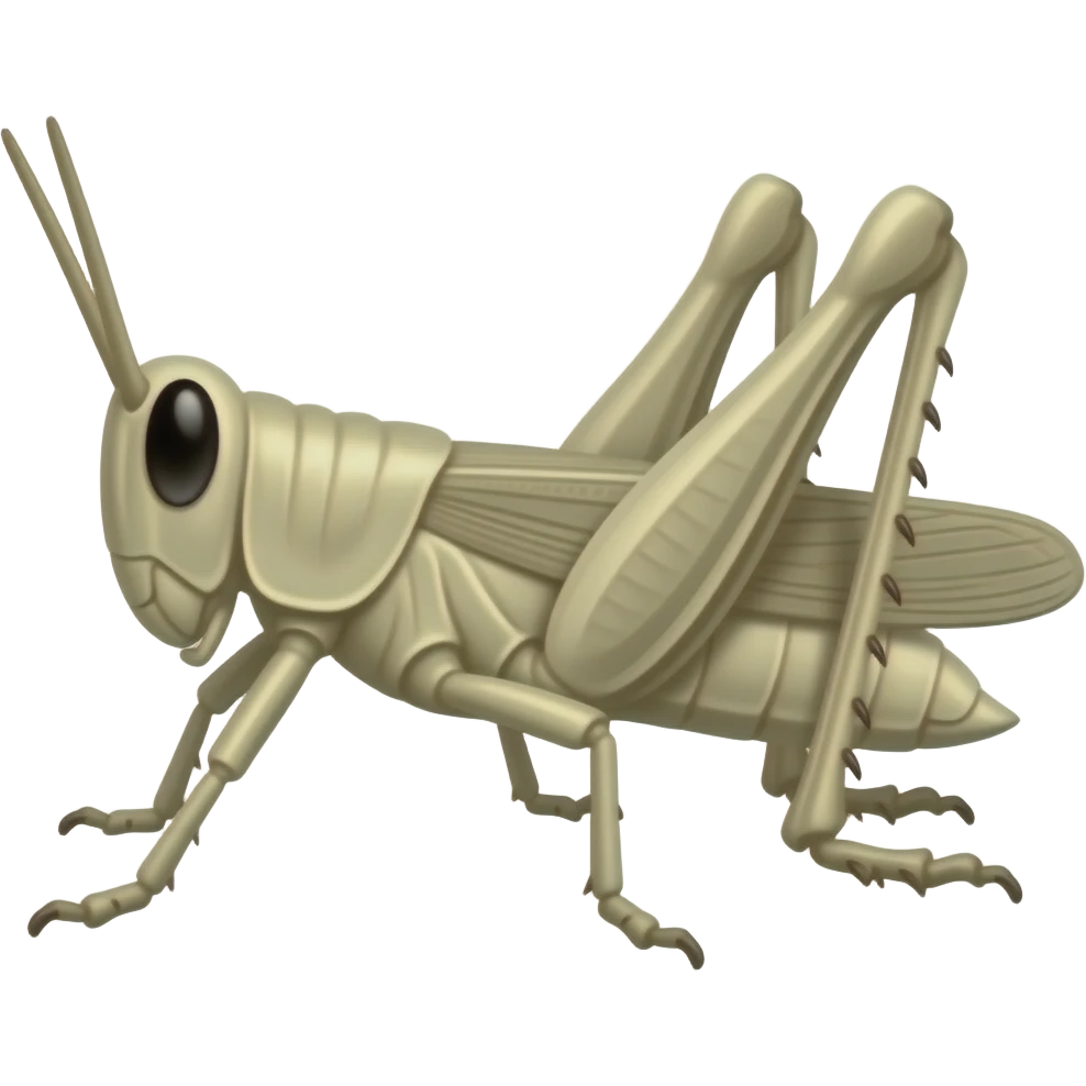 white grasshopper emoji