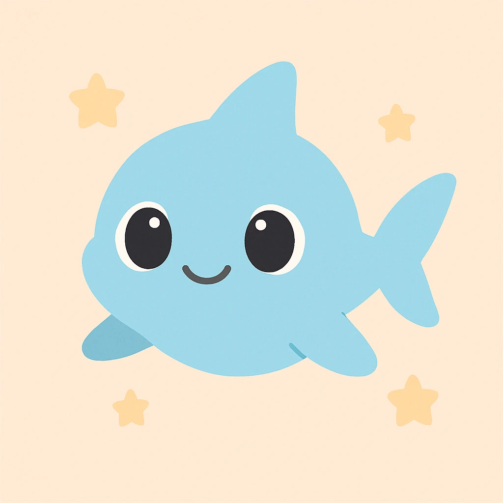 cute baby shark emoji