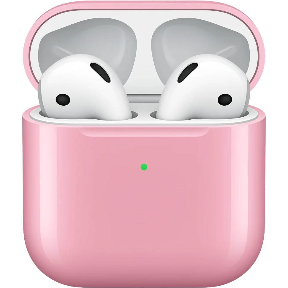 Pink airpods emoji