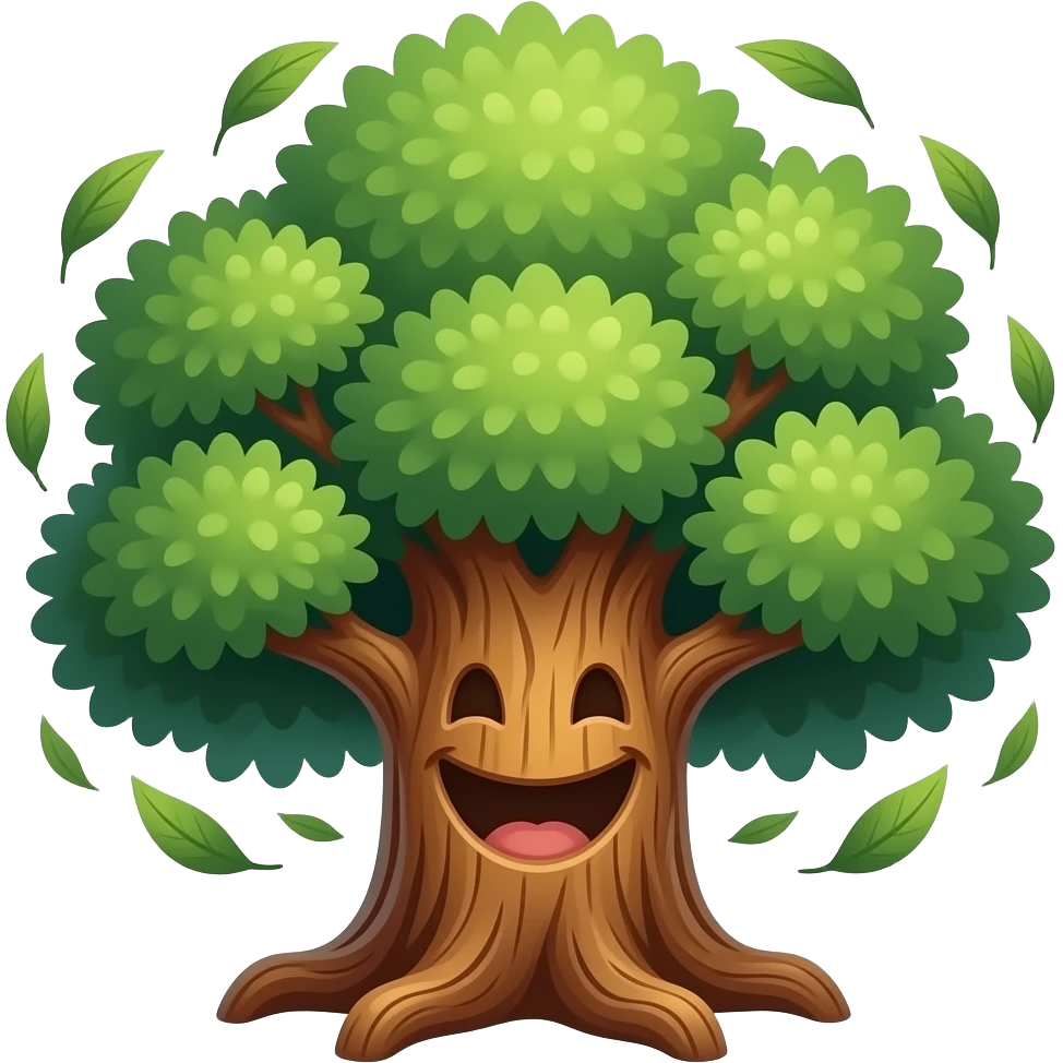 a laughing tree emoji