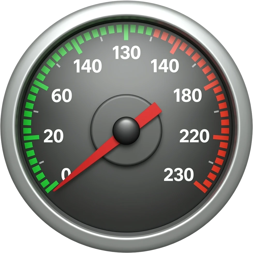 digital speedometer emoji