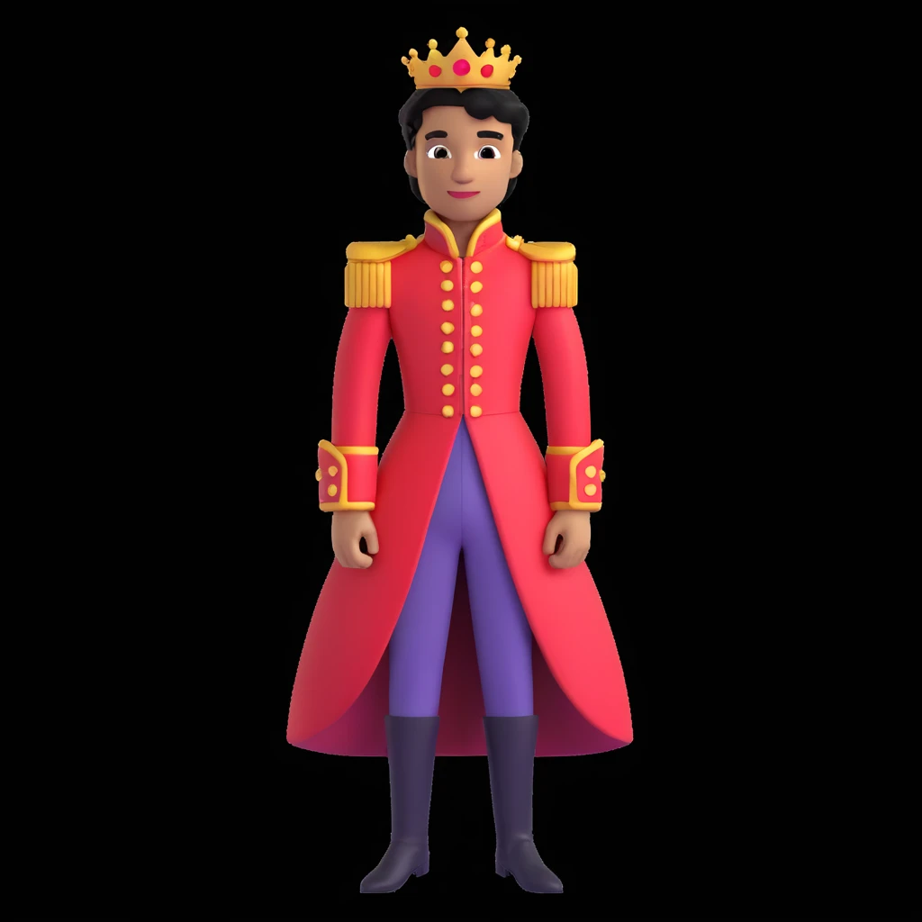 prince in red dress, royaqle background emoji