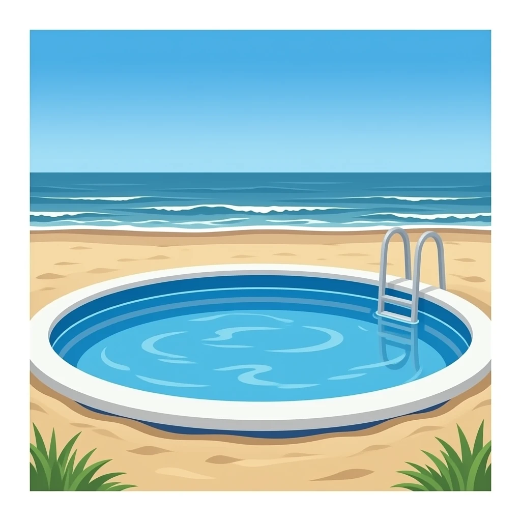 Paddling pool in Hornsea emoji