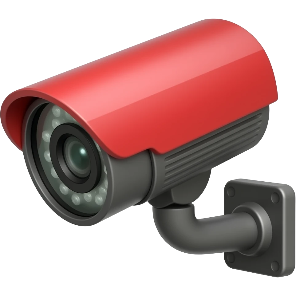 CCTV red and black emoji