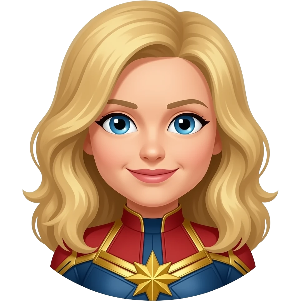 Captain Marvel face emoji