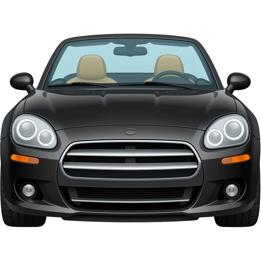 Black convertible emoji