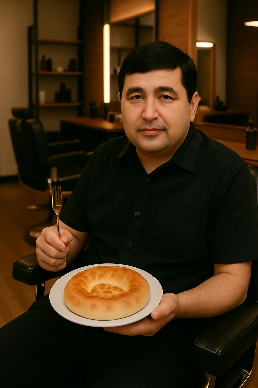 birinchidagi odamni yuziga 2 rasmdagi odamga juda uxshatib chizib bergin xuddu shunday non yen utirganini emoji