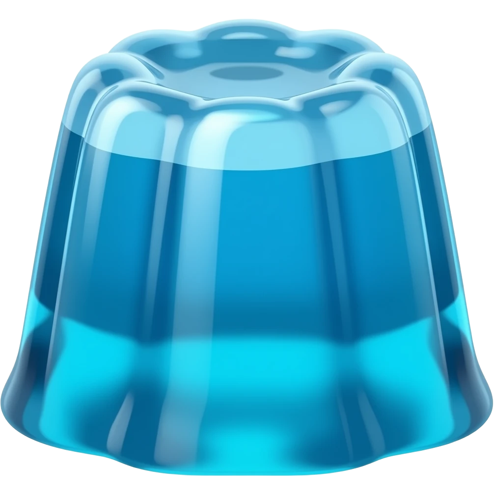 Jello man made of jelly no face emoji