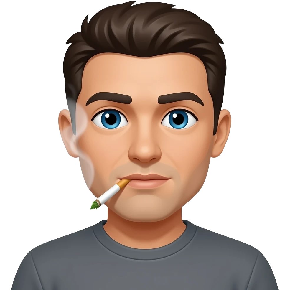 Person smoking weed emoji