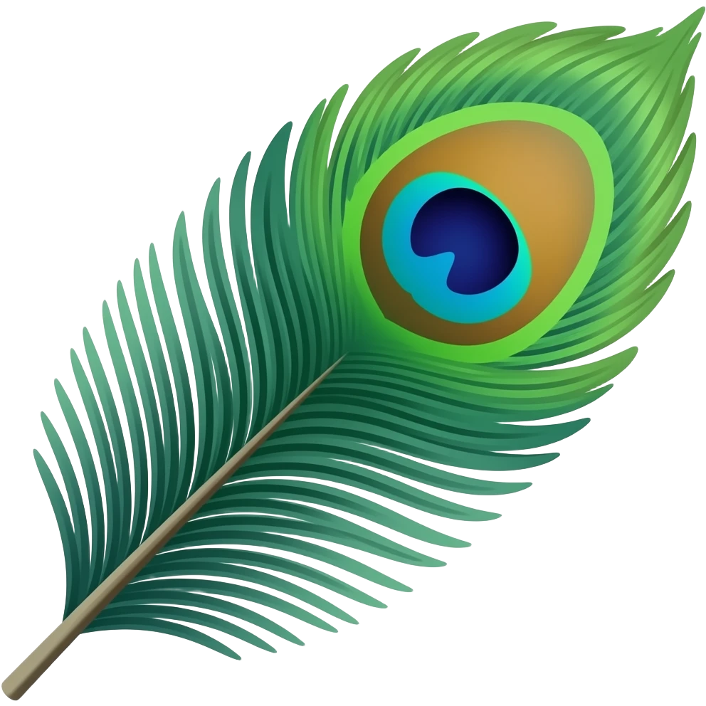 One feature of peacock called as morpankh emoji
