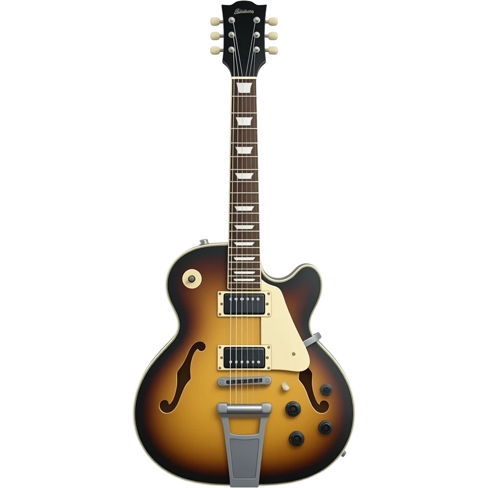 semi hollow electric guitar emoji