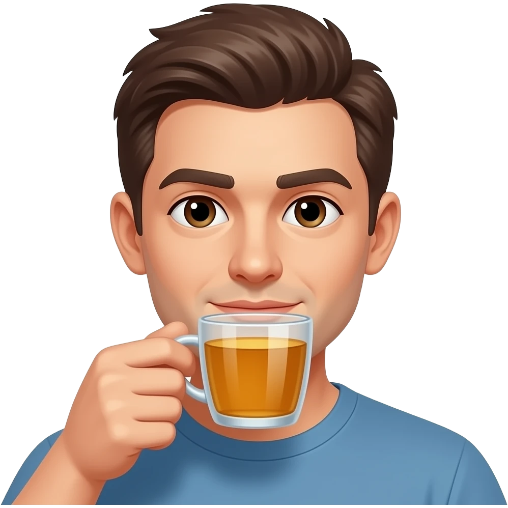 Drinking tea emoji like the this face tho 😶exactly like that but with tea emoji