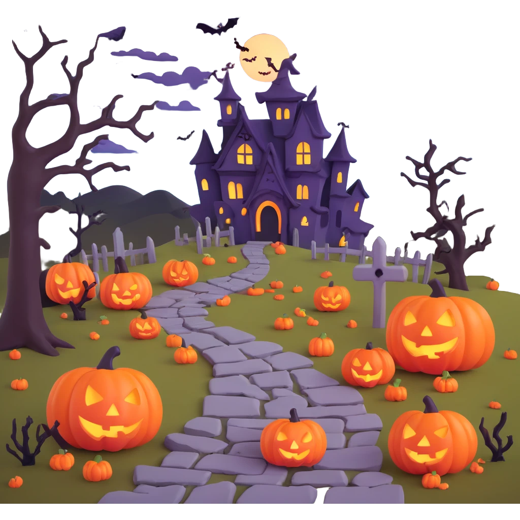 the Halloween trail emoji