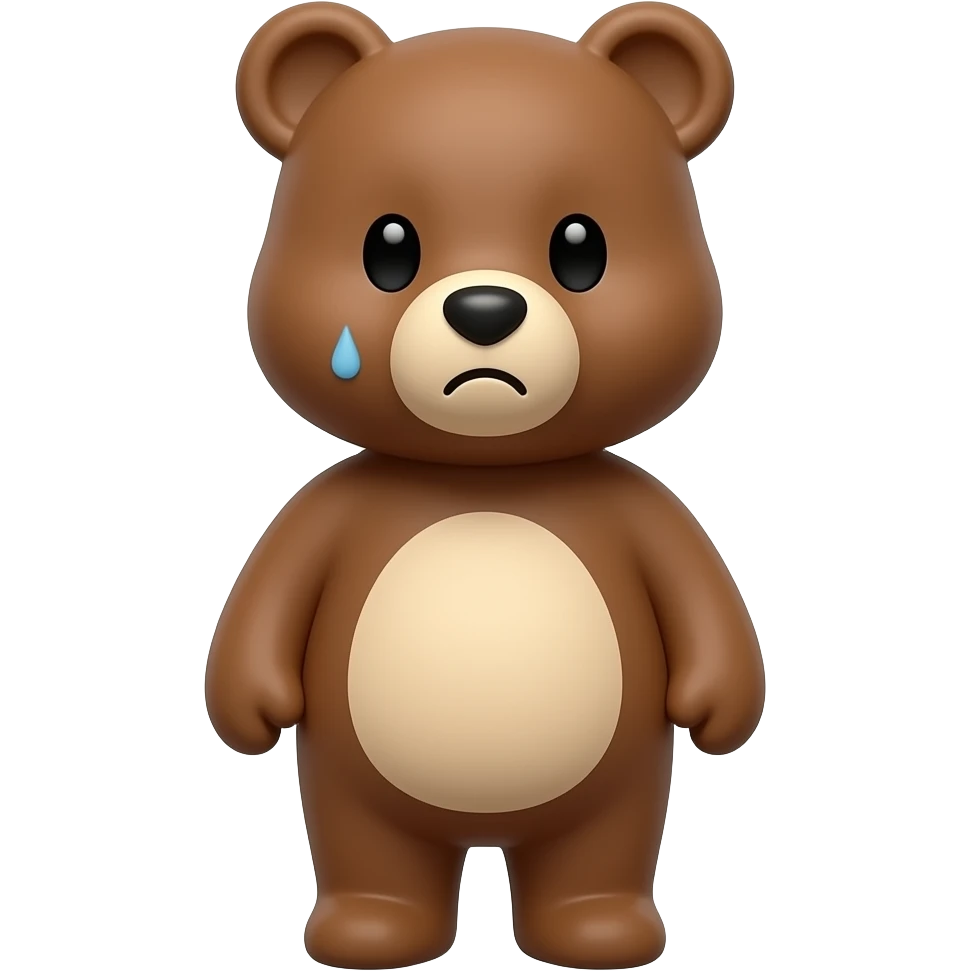 Unwell bear emoji