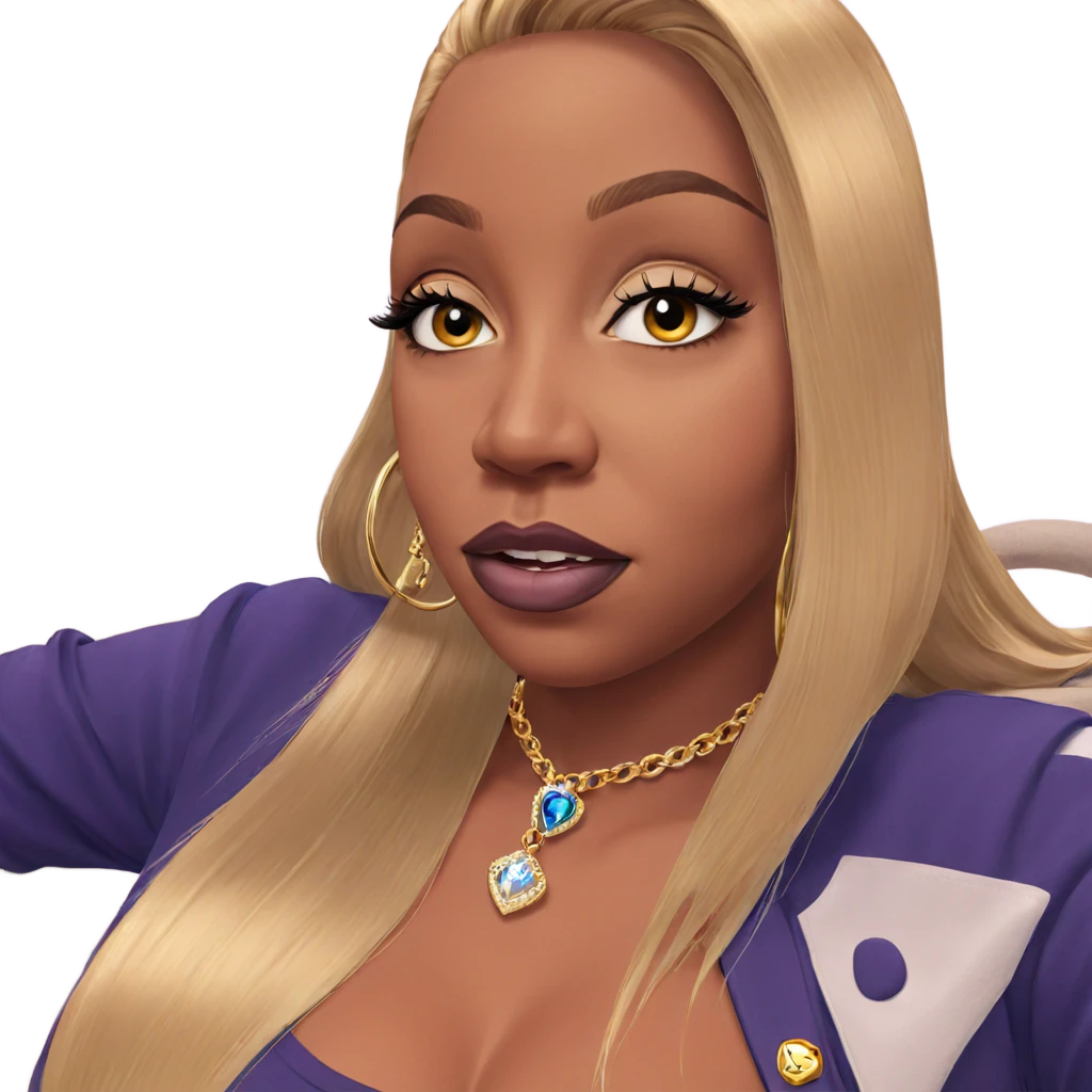 blonde beauty with jewelry emoji