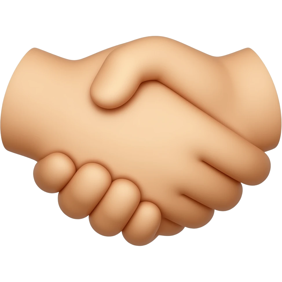 handshake emoji but with cat hands emoji