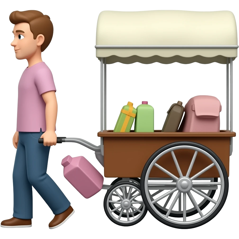 traveling in Carts emoji