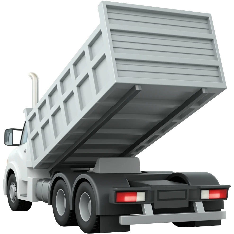 Truck with raised rear emoji