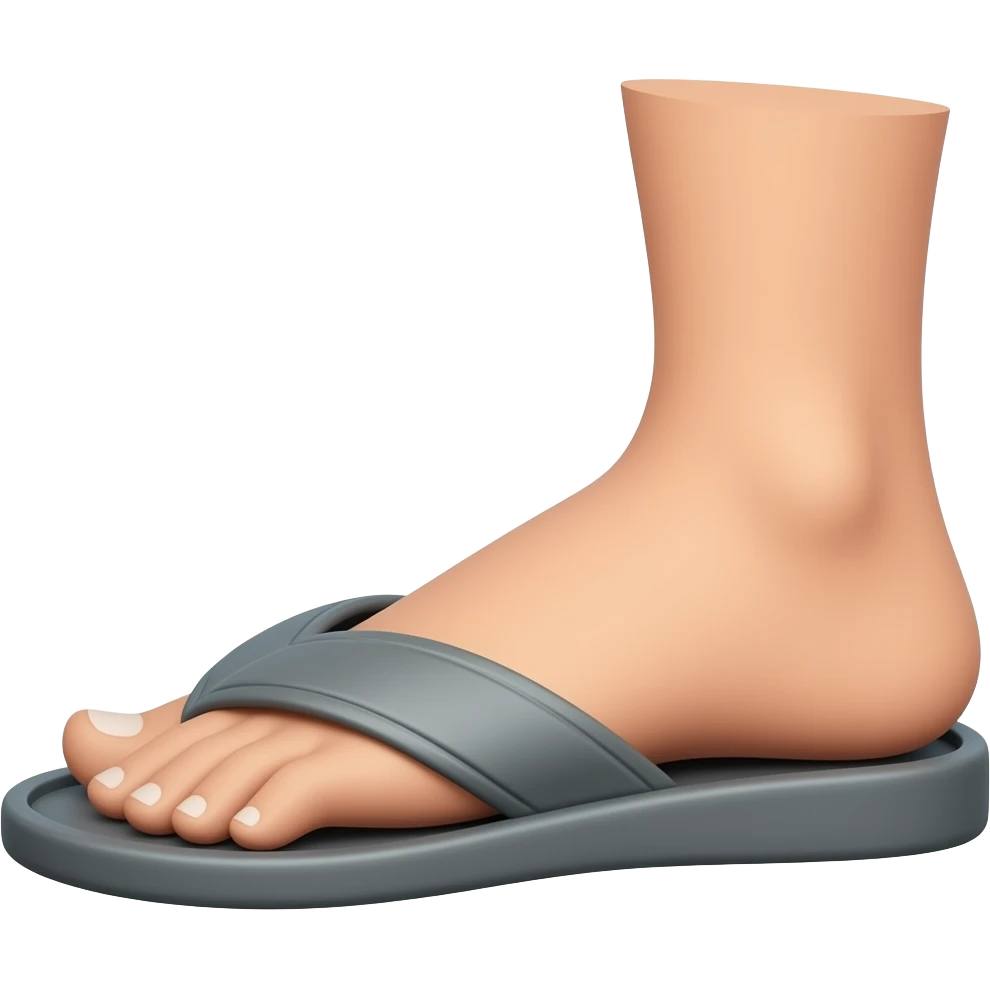 hand grasping a slipper to hit someone emoji