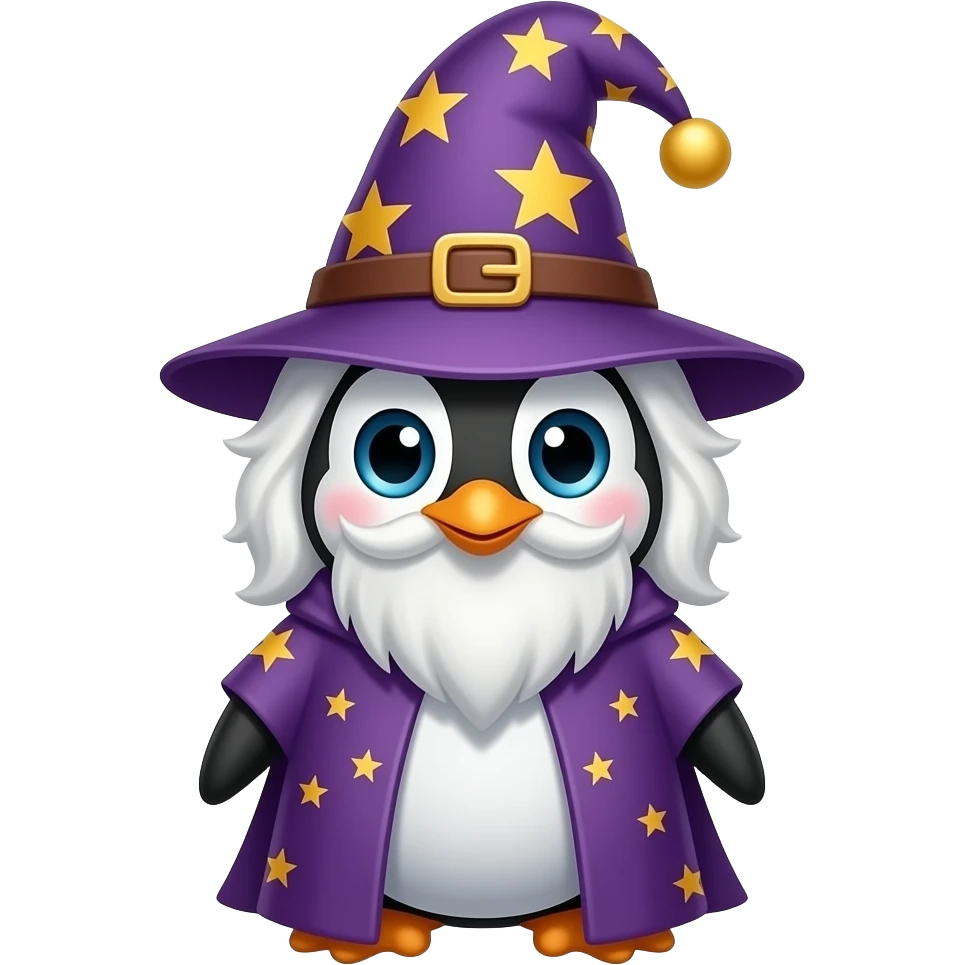 Penguin Wizard emoji