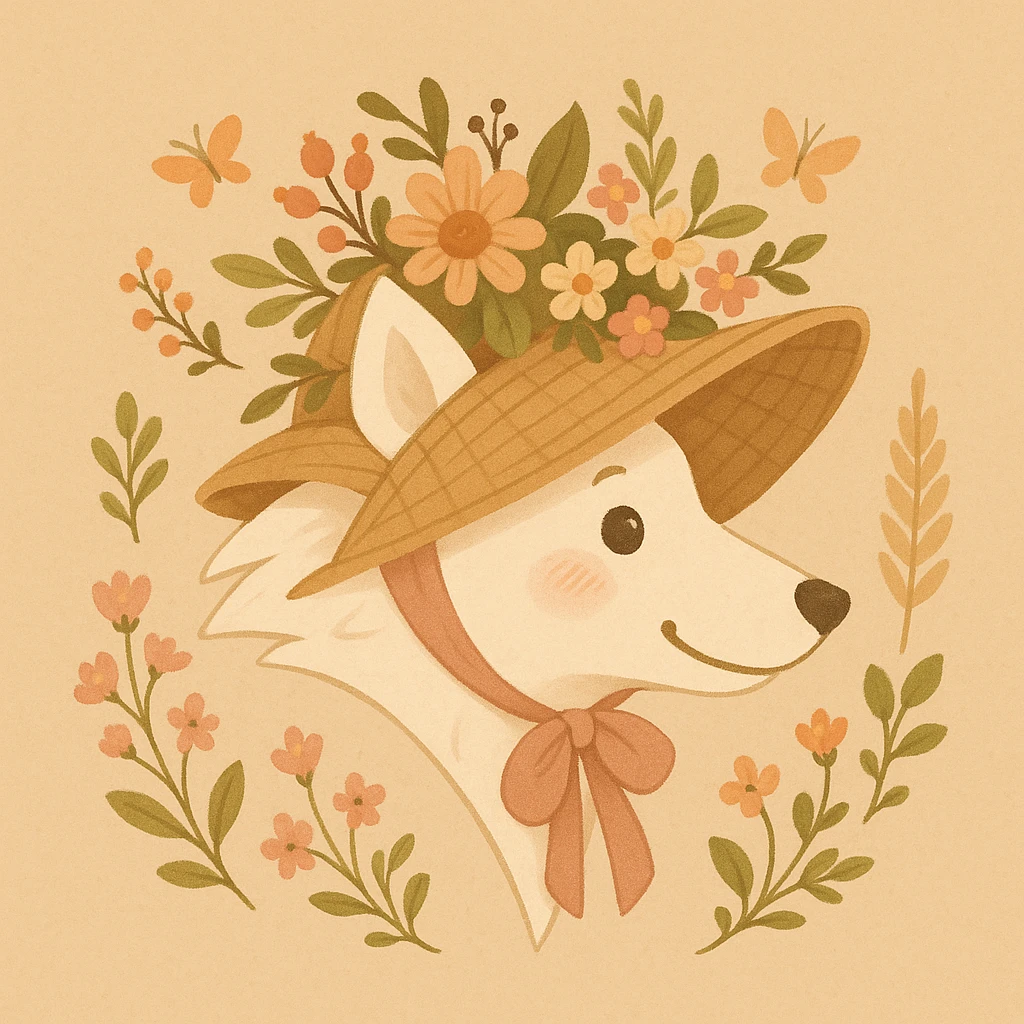 Give the Overwolf logo a cute cottagecore makeover emoji