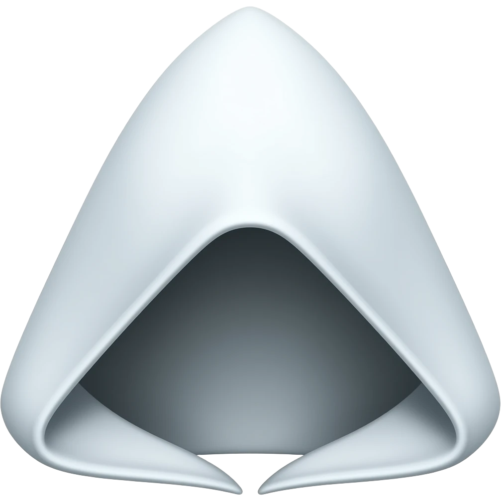 Pointy white hood emoji