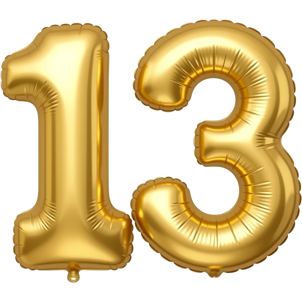 13TH BIRTHDAY BALLOONS emoji