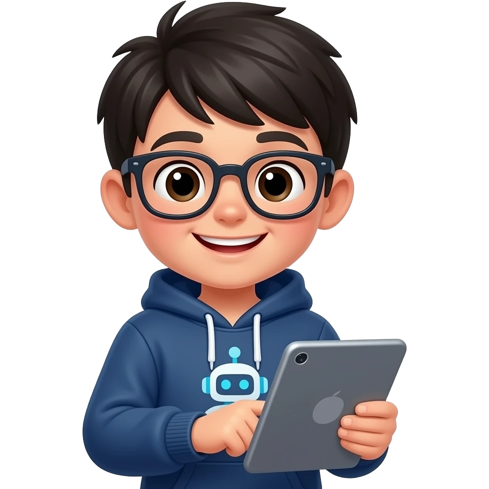 make a cute Ai 5th grade dude emoji