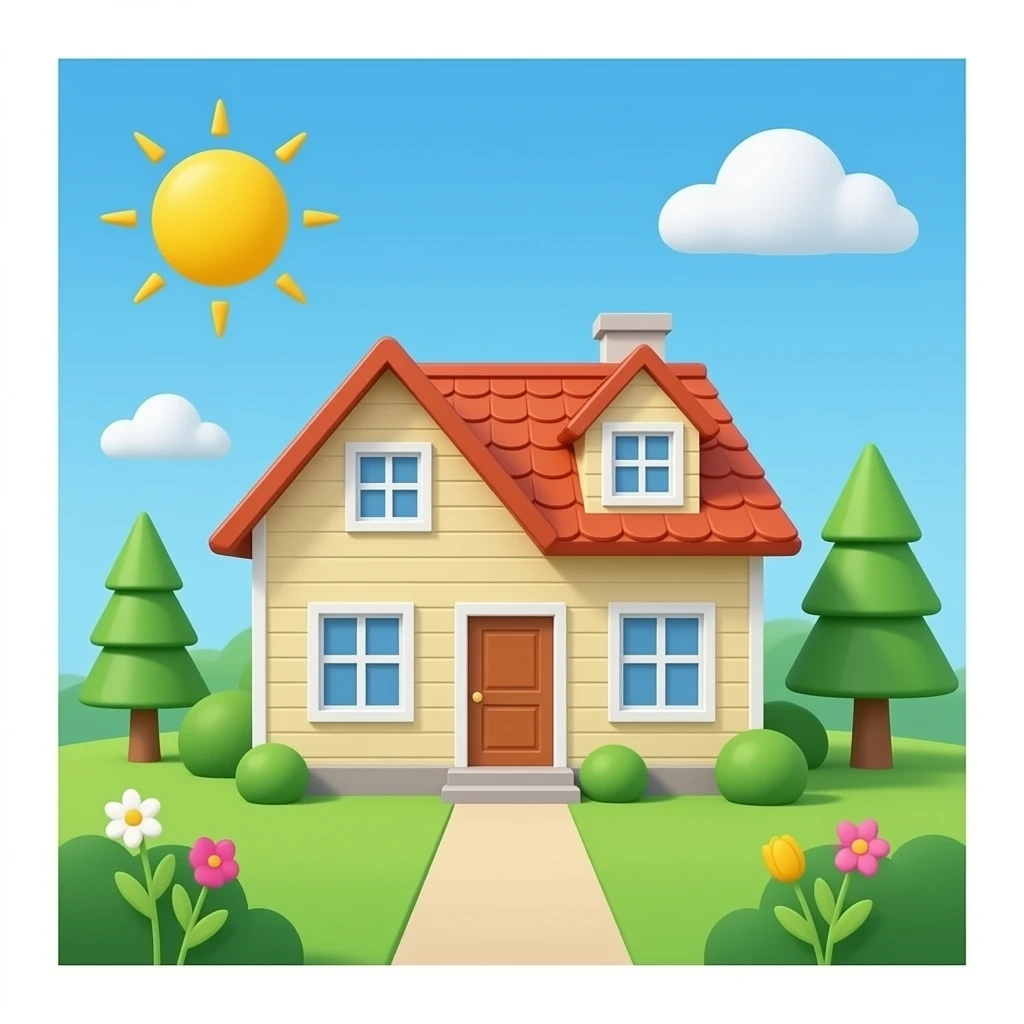 A house with no background emoji